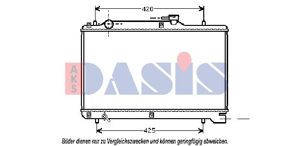 AKS DASIS Jäähdytin,moottorin jäähdytys 320430N